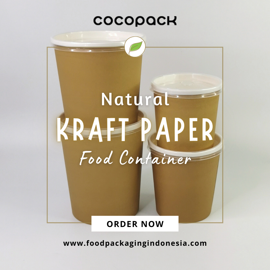 Natural Brown Kraft Paper Soup + PP LID - Gambar 4